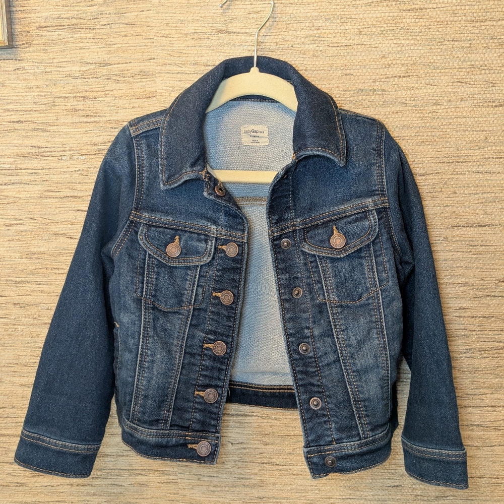 Baby GAP Blue Jean Jacket Classic Denim Cropped